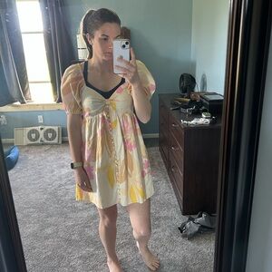 Floral Puff Sleeve Dress